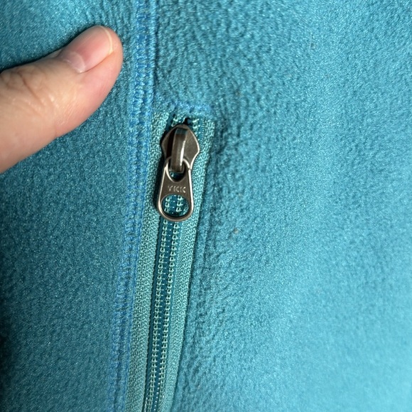 Patagonia Synchilla Turquoise Blue Fleece Vest Size Large Full Zip - Picture 6 of 10